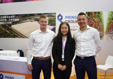 Tom van Veen, Yuxi Niu and Marco Zwinkels of Prins Group.