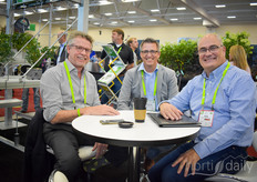 Peter Stuyt with Total Energy Systems, Pascal van Oers with VEK & Rob van Leeuwen with F&H Crone meeting up at Meteor Systems.