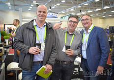 If you would have just stayed at the Meteor Systems booth al show long you would at least have run into most of the soft fruit growers and specialists on the show. In the photo Marc van Gennip with Genson Quality Plants, one of the speakers on the conference, Sjef Smits with Boem Berry Farms & Peter Lexmond with Meteor Systems.