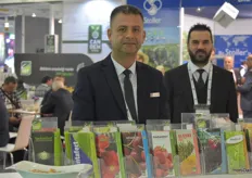 Levent Ulubas and Ahmet Irik from Doktor Trasa Tarim, presenting their wide range of Fertilizers