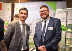 Ivan Saprykin & Evgeniy Churdalev with Jenbacher