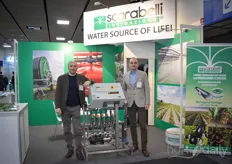 Scarabelli showed solutions for water in both agriculture and horticulture. In the photo Luca Marzocchi & Stefano Vertuans.