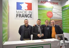 The team of AgriPolyane was visited at the fair by French colleagues. On the photo Jose Gongora, Bertrand Salkin
