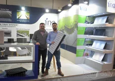 Kostas Tsonakis and his colleague with INA Plastics