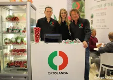 Melchior Coolbergen (sales manager), Gloria Della Vecchia (staff), William Coolbergen (manager) of Ortolanda bring radish to Berlin.
