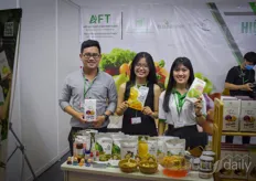 Harry Toan & Tram & Huyen with Nom Lam Food. They provide dried fruits and vegetables which are imported into Europe by Herman Gutenberg.
