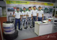 The team with Green Agritech, Vietnamese horticultural supplier. Their products include the NaanDanJain Irrigation solutions & Slim White, to cover greenhouses with. 