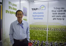 Vilay Nethavong was present to answer questions about TAPKIT, the 500m2 self-assembly hydroponic greenhouse launched by Teshuva Agricultural Projects and finding a great market in Vietnam. 