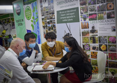 Bert Kieft with GreenSeasons doing business at the show.