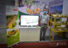 Liem Than Nguyen with Frefarm, growing melons in greenhouses.