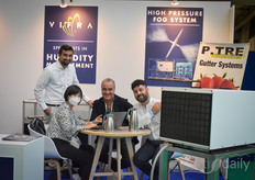 The Vifra team shows their high pressure fog system