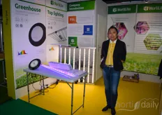 Lilian with Hortilite presents the lighting solutions at the show.