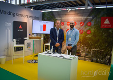 Eric van der Made with Aranet is visited by Ron Saris with Batenburg