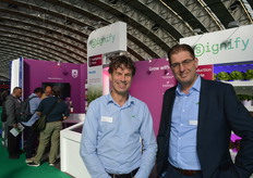 Edo Kolmer and Eelke Hempenius of Signify. We made this picture in the first hours of GreenTech. What would the trade show bring? 