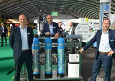 Jeroen de Wit, Ruud Scholte and Micha van Nieuwkerk (Van der Ende Groep) brought their new product to the booth at GreenTech: Kathari Ultrafiltration. For more information about it: https://www.hortidaily.com/article/9358742/we-optimized-this-water-treatment-technology-to-make-it-suitable-for-use-horticulture/