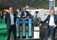 Jeroen de Wit, Ruud Scholte and Micha van Nieuwkerk (Van der Ende Groep) brought their new product to the booth at GreenTech: Kathari Ultrafiltration. For more information about it: https://www.hortidaily.com/article/9358742/we-optimized-this-water-treatment-technology-to-make-it-suitable-for-use-horticulture/