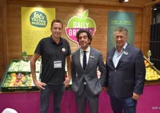 Paul van Groningen (Greenfood Iberica) with Filipe Ravazzini da Silva and Kees Rijnhout of Jaguar. Greenfood acquired a minority stake in Jaguar this summer.