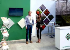 Peter Ollevier & Marta Gentile with Phormium. "Also in Mexico, we see that the greenhouse sector is evolving from low-tech to mid- & high-tech. The robust Phormium state-of-the-art screens help growers to optimize the greenhouse climate." 