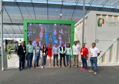 The team with Tunneltek showed their various greenhouse solutions, including the Ginegar products.