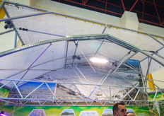 A prototype of the outside screen was brought to the show. 