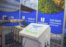 Dagdelen brought an irrigation system to the trade show.