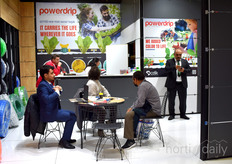 Busy at the booth of Powerdrip.