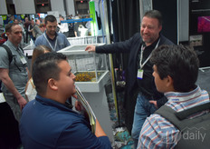 Back in the US! Ferdi van Elswijk shows the Koppert bumblebees.