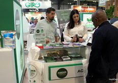 Dario Rodriguez and Molk Barred, at the Agriser stand