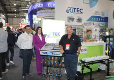 In the Agritech Murcia area, its president Luis Miguel Peregrín at the Ritec stand.