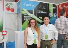 M.ª José Pardo with Federico García, from Bioline