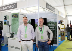 Mark Van Dijk and Anouar Tadrhout, at the Svensson booth