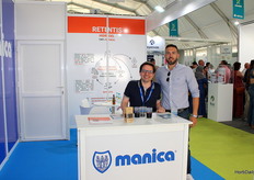 Cristoph Evte, together with Sergio Blanquez, at the Manica booth
