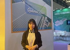 Tina, representative of Luiten Greenhouse from the Netherlands.