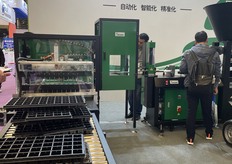Seedling automation machine on display.