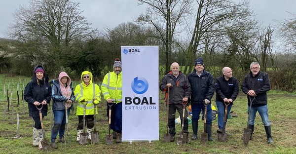 UK: Boal Extrusion plants 100 trees to celebrate safety at Shepshed plant