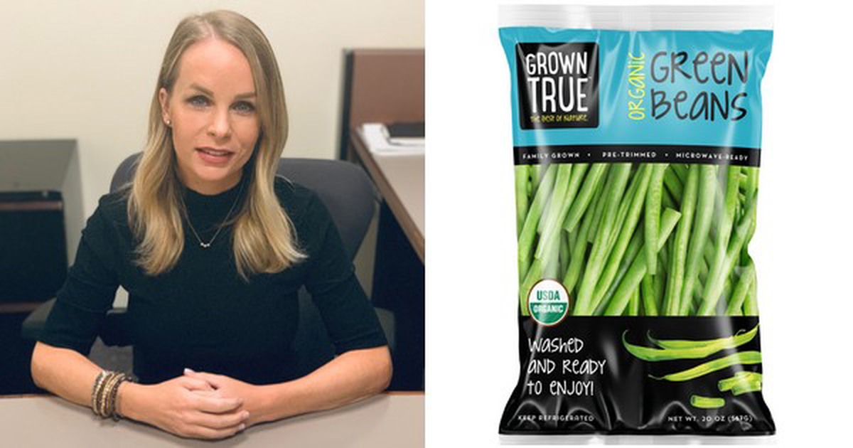 Organic and freshcut vegetables on display