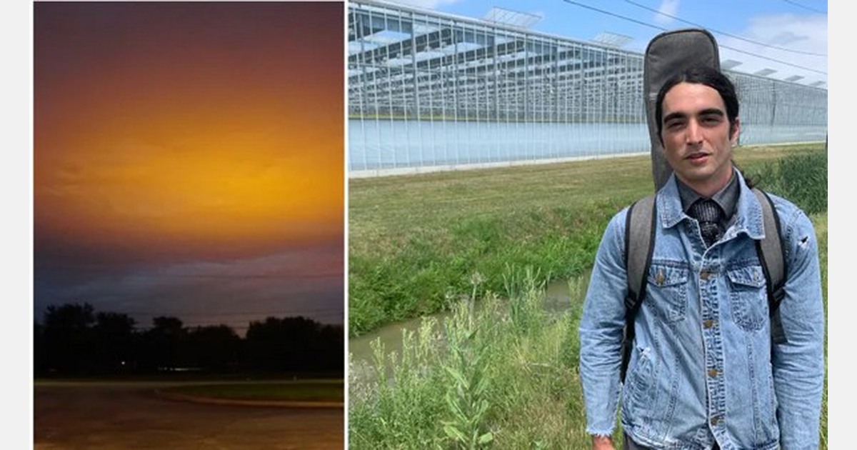 Singing about the greenhouse lights in Leamington