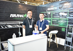 Jackie Liu and Clayton of Nanolux came all the way from China to show off their horticultural lighting solutions.