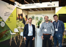 The Biobest team: Fonny Theunis, Sam SG Gui, and Dylan Bondt