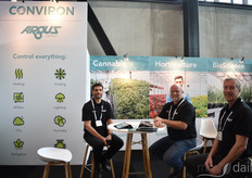 Kevin Meier, Geoff Crocker and Glen Grist were pleased with the amount of interest at their Conviron / Argus Controls booth.