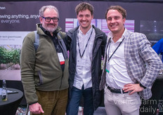 Thomas Zoellner (FarmTech Society), Tim van Steekelenburg (Royal Brinkman) and Timo Kleijwegt (Certhon)