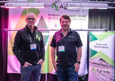 Jordan Miles and Ihor Lys with Agnetix presenting their water-cooled horticultural light with integrated sensors and cameras