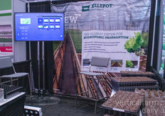 The Ellepot booth presenting their propagation systems
