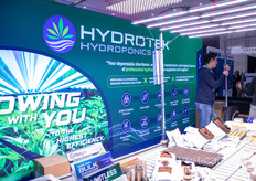 The Hydrotek Hydroponics booth