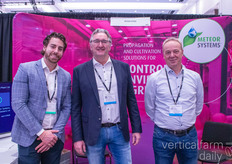 Ryan Bento, Peter Lexmond en Bas Dirven with Meteor Systems 