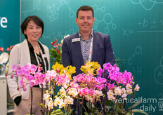 Gao Ying and Sander Smeding with Anthura bv