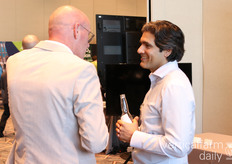 Viraj Puri of Gotham Greens seen chatting 