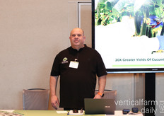 Shlomy Raziel of Grow-Tec was all about increasing tomato cultivation indoors per m2