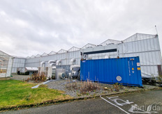 The installation outside the greenhouse facility