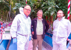 Jarle Skjæveland, Michel Verheul, and Andreas Grunbaum pictured at the NIBIO research facility
